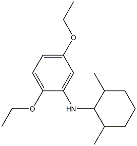 N-(2,6-dimethylcyclohexyl)-2,5-diethoxyaniline Struktur