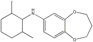 N-(2,6-dimethylcyclohexyl)-3,4-dihydro-2H-1,5-benzodioxepin-7-amine Struktur