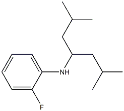 N-(2,6-dimethylheptan-4-yl)-2-fluoroaniline Struktur