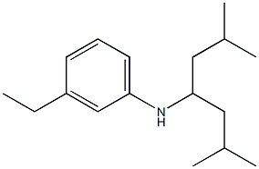 N-(2,6-dimethylheptan-4-yl)-3-ethylaniline Struktur