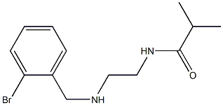 N-(2-{[(2-bromophenyl)methyl]amino}ethyl)-2-methylpropanamide Struktur