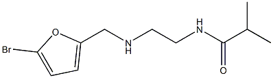 N-(2-{[(5-bromofuran-2-yl)methyl]amino}ethyl)-2-methylpropanamide Struktur