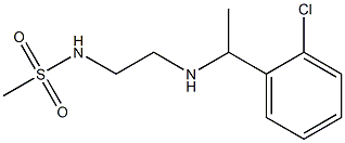 N-(2-{[1-(2-chlorophenyl)ethyl]amino}ethyl)methanesulfonamide Struktur