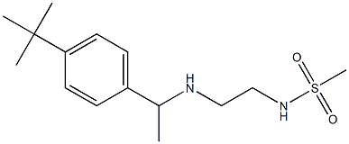 N-(2-{[1-(4-tert-butylphenyl)ethyl]amino}ethyl)methanesulfonamide Struktur