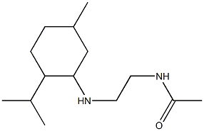 N-(2-{[5-methyl-2-(propan-2-yl)cyclohexyl]amino}ethyl)acetamide Struktur