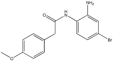 N-(2-amino-4-bromophenyl)-2-(4-methoxyphenyl)acetamide Struktur