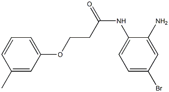 N-(2-amino-4-bromophenyl)-3-(3-methylphenoxy)propanamide Struktur