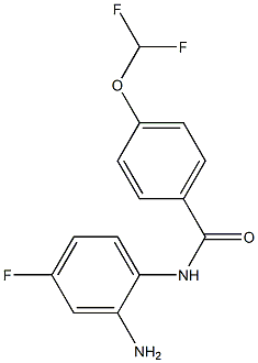 N-(2-amino-4-fluorophenyl)-4-(difluoromethoxy)benzamide Struktur