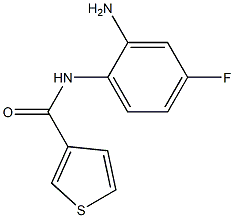 N-(2-amino-4-fluorophenyl)thiophene-3-carboxamide Struktur