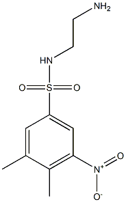 N-(2-aminoethyl)-3,4-dimethyl-5-nitrobenzene-1-sulfonamide Struktur