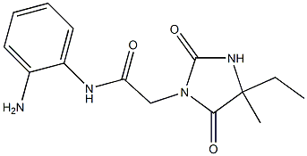 N-(2-aminophenyl)-2-(4-ethyl-4-methyl-2,5-dioxoimidazolidin-1-yl)acetamide Struktur