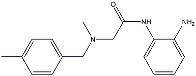 N-(2-aminophenyl)-2-{methyl[(4-methylphenyl)methyl]amino}acetamide Struktur