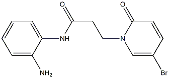 N-(2-aminophenyl)-3-(5-bromo-2-oxo-1,2-dihydropyridin-1-yl)propanamide Struktur