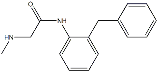 N-(2-benzylphenyl)-2-(methylamino)acetamide Struktur