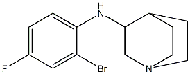 N-(2-bromo-4-fluorophenyl)-1-azabicyclo[2.2.2]octan-3-amine Struktur