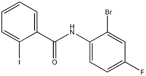 N-(2-bromo-4-fluorophenyl)-2-iodobenzamide Struktur