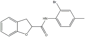 N-(2-bromo-4-methylphenyl)-2,3-dihydro-1-benzofuran-2-carboxamide Struktur