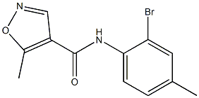 N-(2-bromo-4-methylphenyl)-5-methylisoxazole-4-carboxamide Struktur