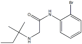 N-(2-bromophenyl)-2-[(2-methylbutan-2-yl)amino]acetamide Struktur