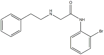 N-(2-bromophenyl)-2-[(2-phenylethyl)amino]acetamide Struktur