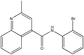 N-(2-bromophenyl)-2-methylquinoline-4-carboxamide Struktur