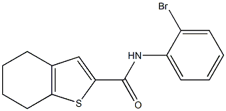 N-(2-bromophenyl)-4,5,6,7-tetrahydro-1-benzothiophene-2-carboxamide Struktur