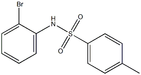 N-(2-bromophenyl)-4-methylbenzenesulfonamide Struktur