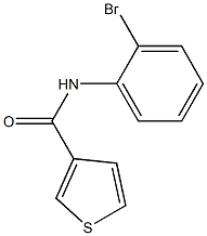 N-(2-bromophenyl)thiophene-3-carboxamide Struktur