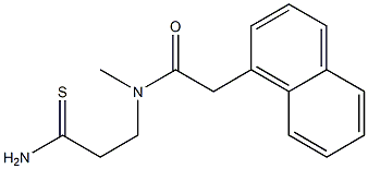 N-(2-carbamothioylethyl)-N-methyl-2-(naphthalen-1-yl)acetamide Struktur