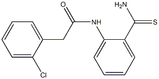 N-(2-carbamothioylphenyl)-2-(2-chlorophenyl)acetamide Struktur