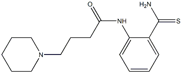 N-(2-carbamothioylphenyl)-4-(piperidin-1-yl)butanamide Struktur