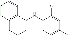 N-(2-chloro-4-methylphenyl)-1,2,3,4-tetrahydronaphthalen-1-amine Struktur