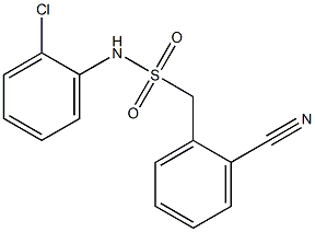 N-(2-chlorophenyl)-1-(2-cyanophenyl)methanesulfonamide Struktur