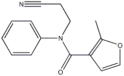 N-(2-cyanoethyl)-2-methyl-N-phenyl-3-furamide Struktur