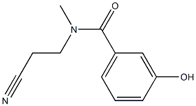 N-(2-cyanoethyl)-3-hydroxy-N-methylbenzamide Struktur