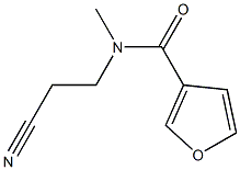 N-(2-cyanoethyl)-N-methylfuran-3-carboxamide Struktur