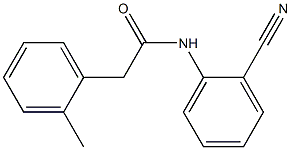 N-(2-cyanophenyl)-2-(2-methylphenyl)acetamide Struktur