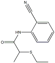 N-(2-cyanophenyl)-2-(ethylsulfanyl)propanamide Struktur