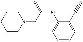 N-(2-cyanophenyl)-2-(piperidin-1-yl)acetamide Struktur