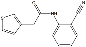 N-(2-cyanophenyl)-2-(thiophen-3-yl)acetamide Struktur