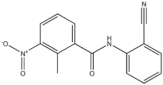 N-(2-cyanophenyl)-2-methyl-3-nitrobenzamide Struktur