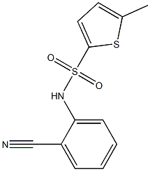 N-(2-cyanophenyl)-5-methylthiophene-2-sulfonamide Struktur