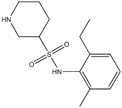 N-(2-ethyl-6-methylphenyl)piperidine-3-sulfonamide Struktur