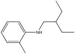 N-(2-ethylbutyl)-2-methylaniline Struktur