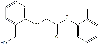 N-(2-fluorophenyl)-2-[2-(hydroxymethyl)phenoxy]acetamide Struktur