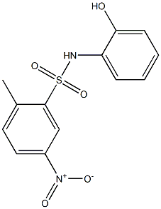 N-(2-hydroxyphenyl)-2-methyl-5-nitrobenzene-1-sulfonamide Struktur