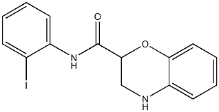 N-(2-iodophenyl)-3,4-dihydro-2H-1,4-benzoxazine-2-carboxamide Struktur