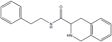 N-(2-phenylethyl)-1,2,3,4-tetrahydroisoquinoline-3-carboxamide Struktur