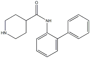 N-(2-phenylphenyl)piperidine-4-carboxamide Struktur