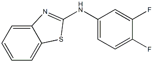 N-(3,4-difluorophenyl)-1,3-benzothiazol-2-amine Struktur